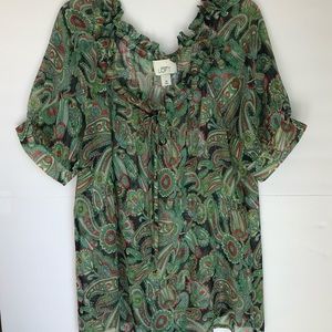 Women’s Floral Sheer Top